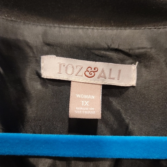 Roz & Ali Black Blazer - Sz 1X - Picture 6 of 9